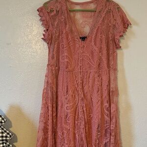 Torrid Lace Midi Dress size 1